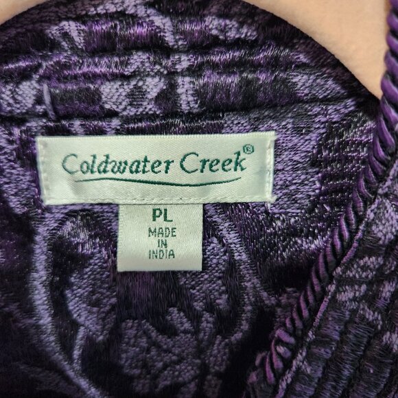 Coldwater Creek Purple Floral Jacket - Picture 2 of 6